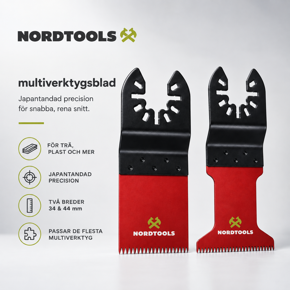 NordCut™ Japantandade Multiverktygsblad