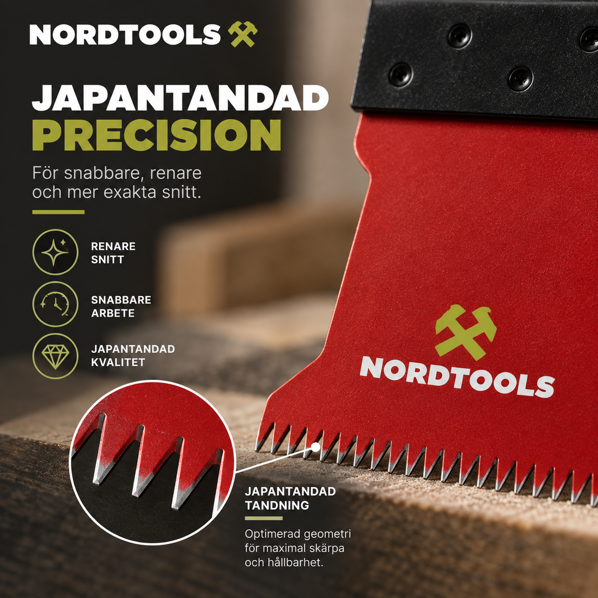 NordCut™ Japantandade Multiverktygsblad