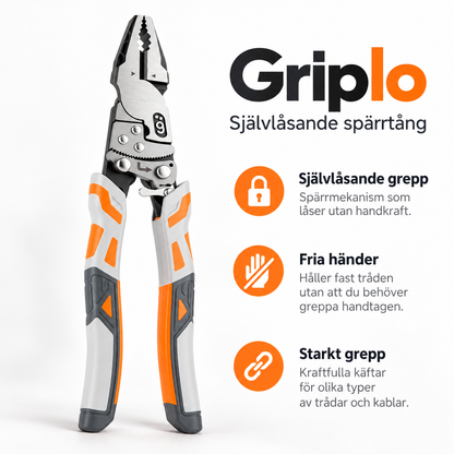Griplo självlåsande spärrtång