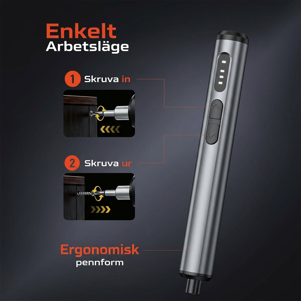 NordTools™ – Elektrisk Precisionsskruvmejsel